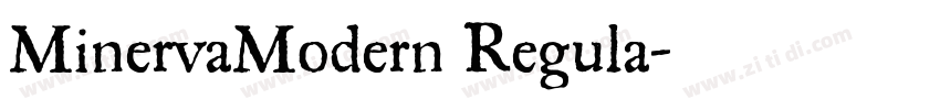 MinervaModern Regula字体转换